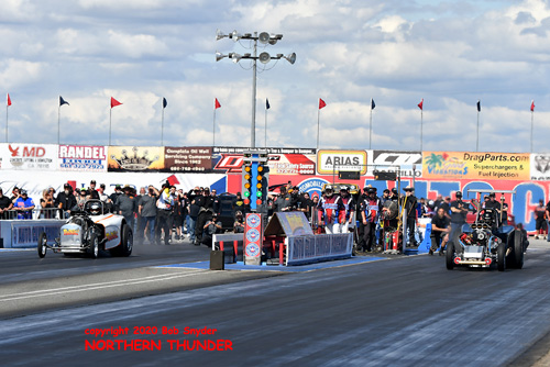 Shawn Van Horn - 'Panic!' (left) - 
Mark Whynaught - 'Nitro Mamba' (right)